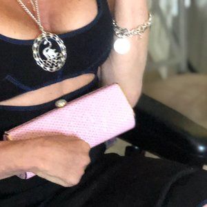 Pink and Rhinestone cocktail handbag with others
